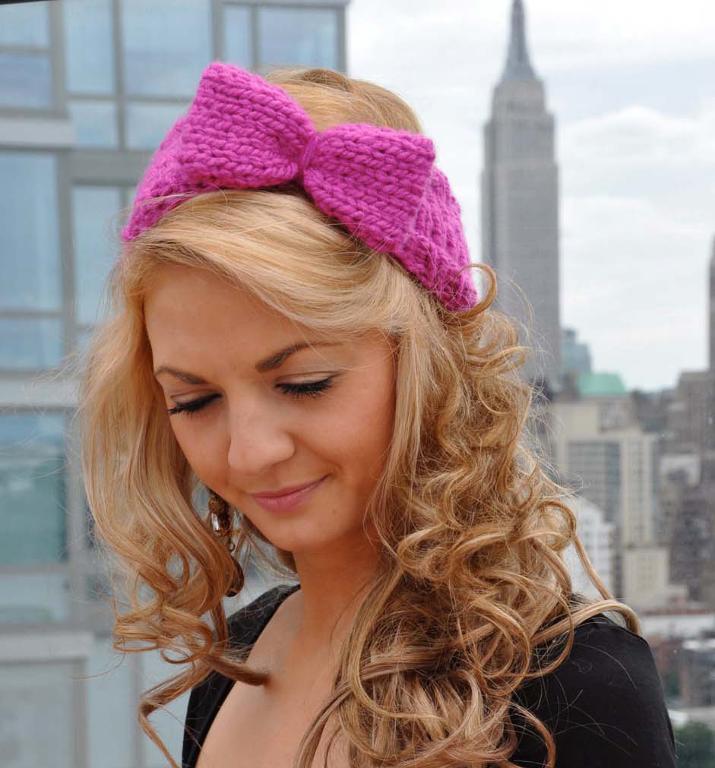 Bow Head Headband knitting pattern