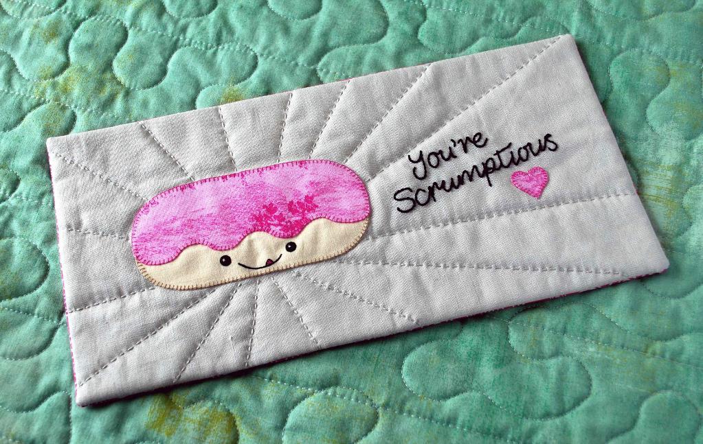 You're Scrumptious Doughnut Mug Rug
