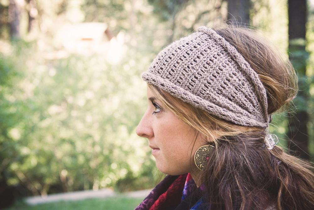 Lacy Head Wrap knitting pattern