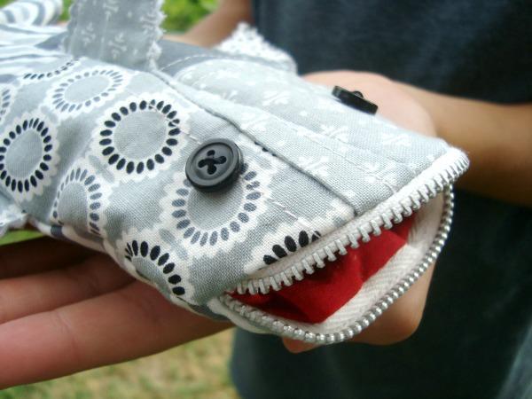 Shark Pencil Case Free Sewing Pattern