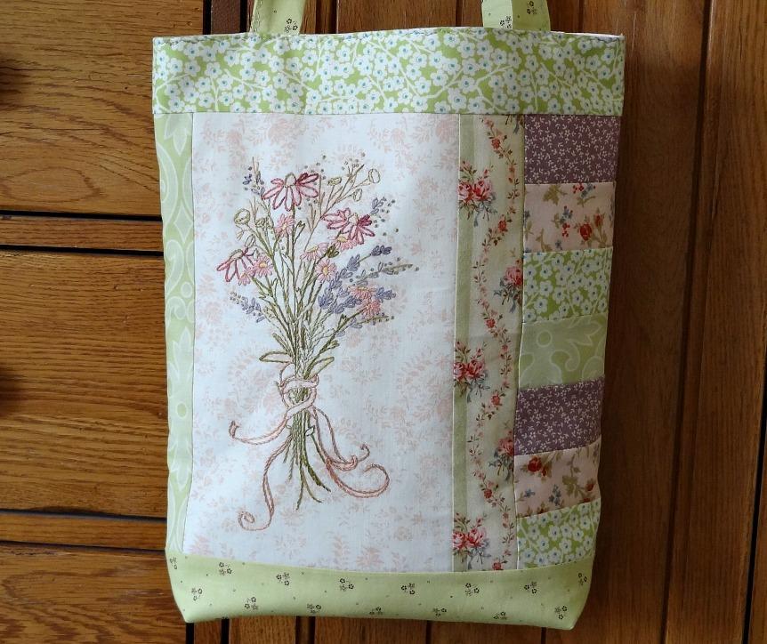Wildflower Hand Embroidery Tote Tutoriall