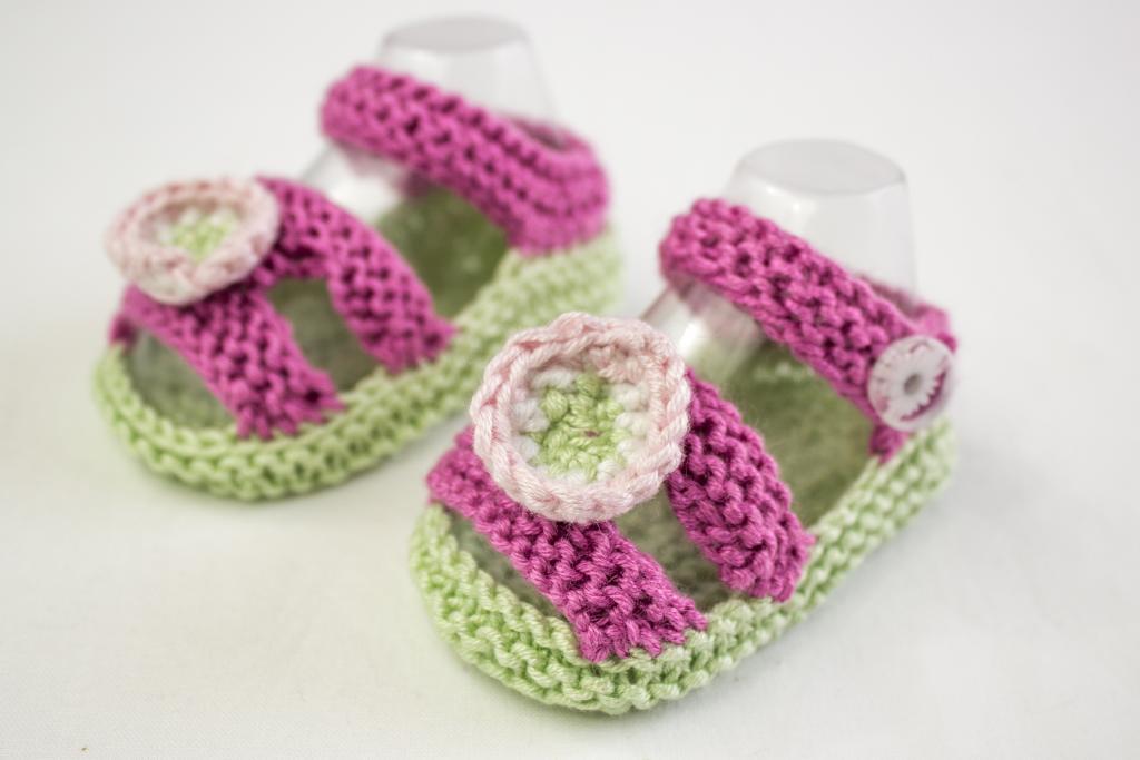 Baby Girl Summer Sandals knitting pattern