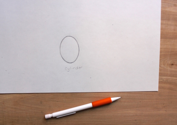 How to draw 3d cylinder 