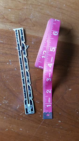 sewing gauge & measuring tape