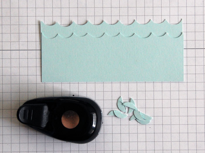 Finished punched waves, layered
