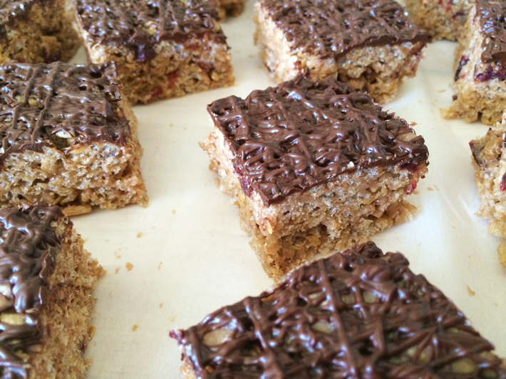 Healthy Rice Krispie Treat Bars — Get the Recipe on Bluprint!