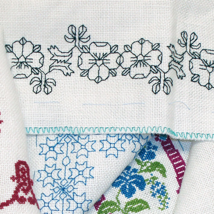 Blackwork Embroidery Samples