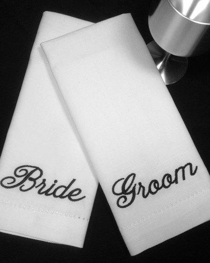 Bride Groom Wedding towels