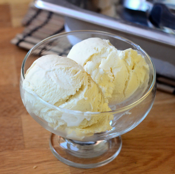 Finished Vanilla No-Churn Ice Cream