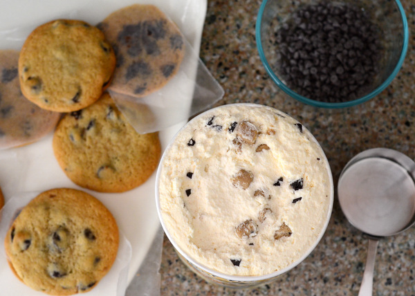 Chocolate Chip Cookie Ice Cream Sandwich Ingredients