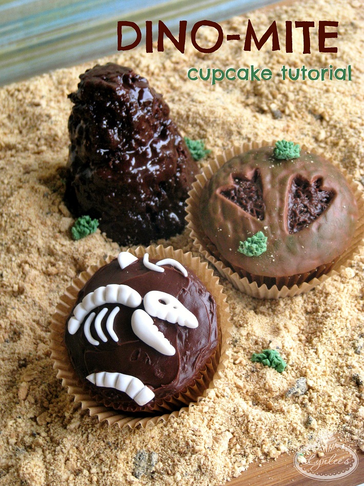 Dino-mite cupcake tutorial