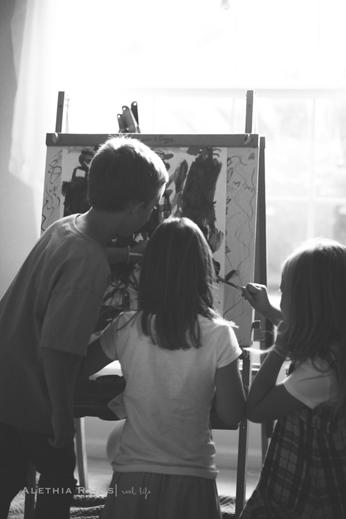 Kids painting