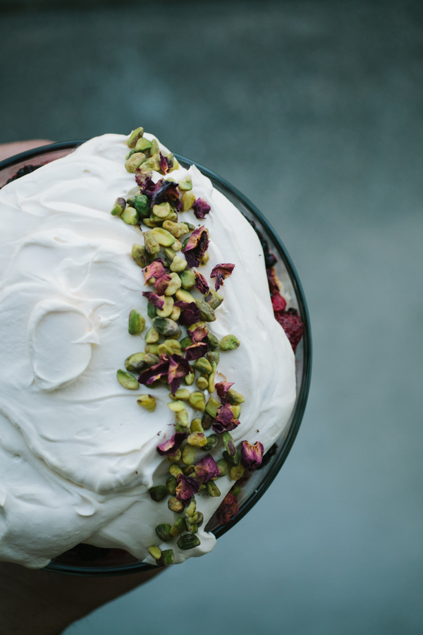 Summer Trifle with Garnish