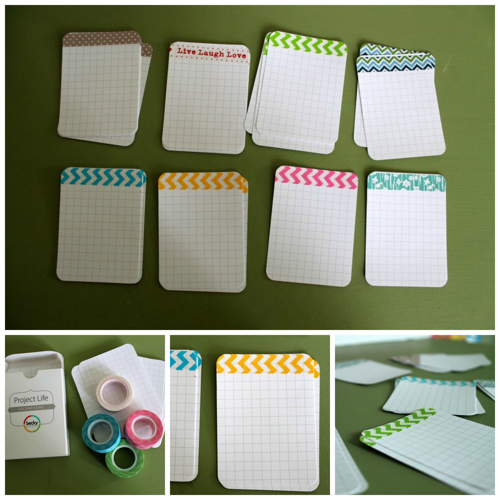 use washi tape on pocket scrapbooking