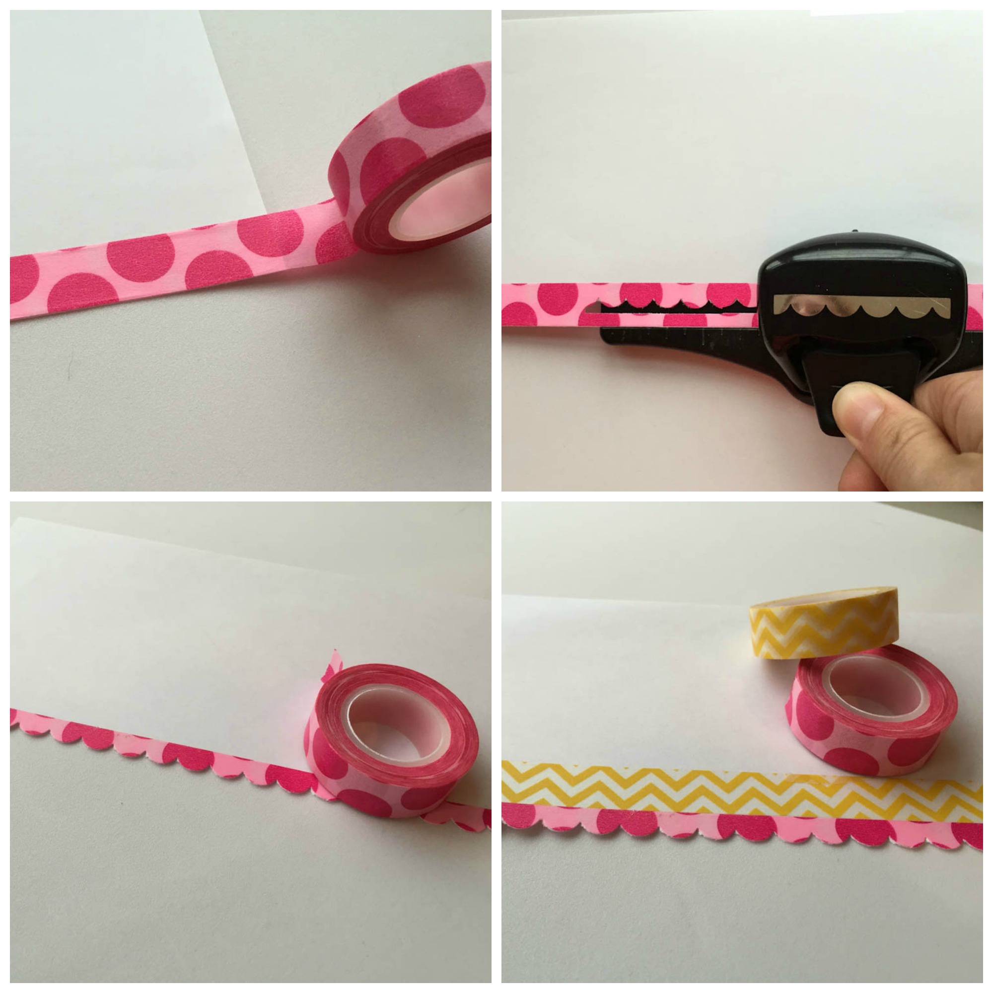 use Washi to create scrapbook border