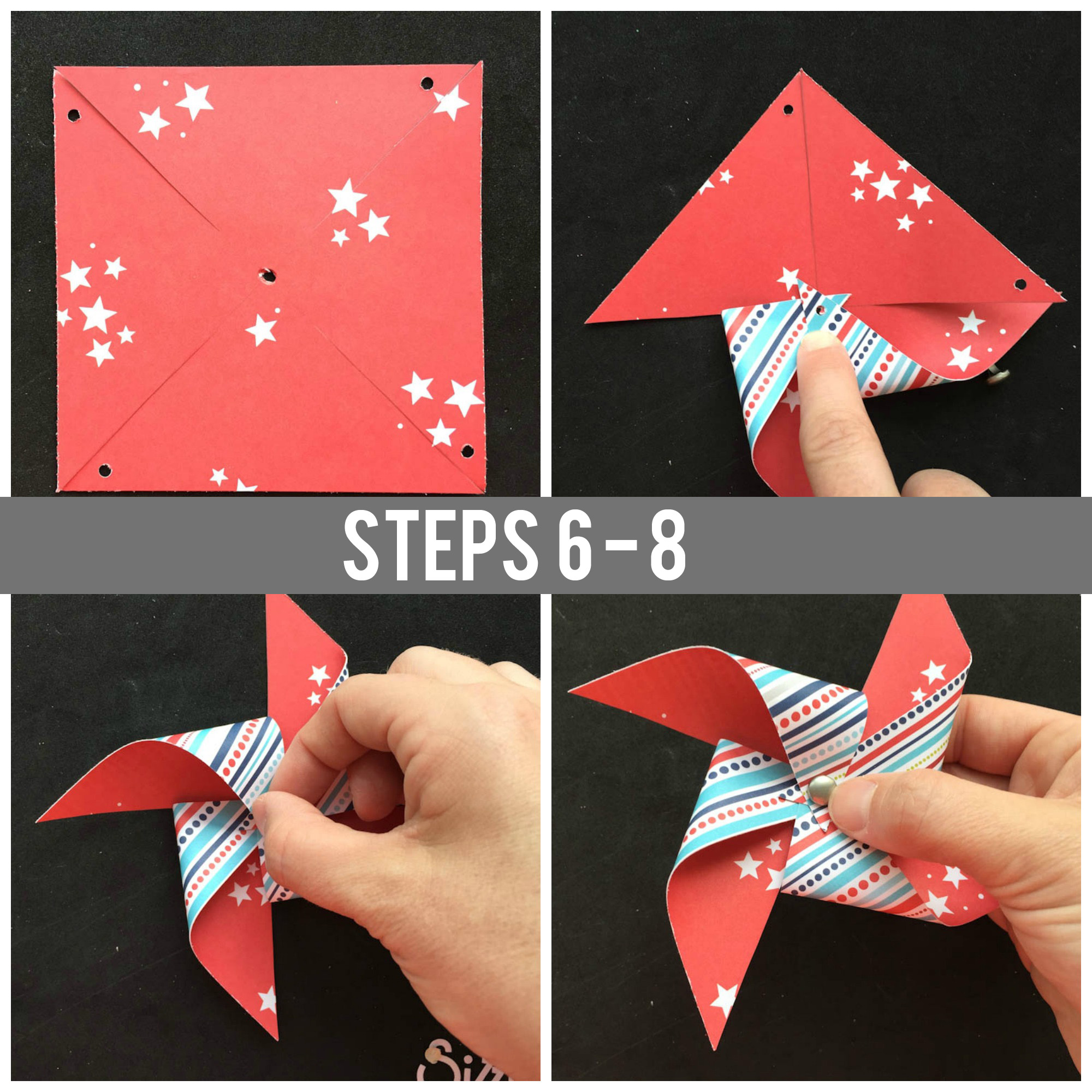 how to make a paper pinwheel