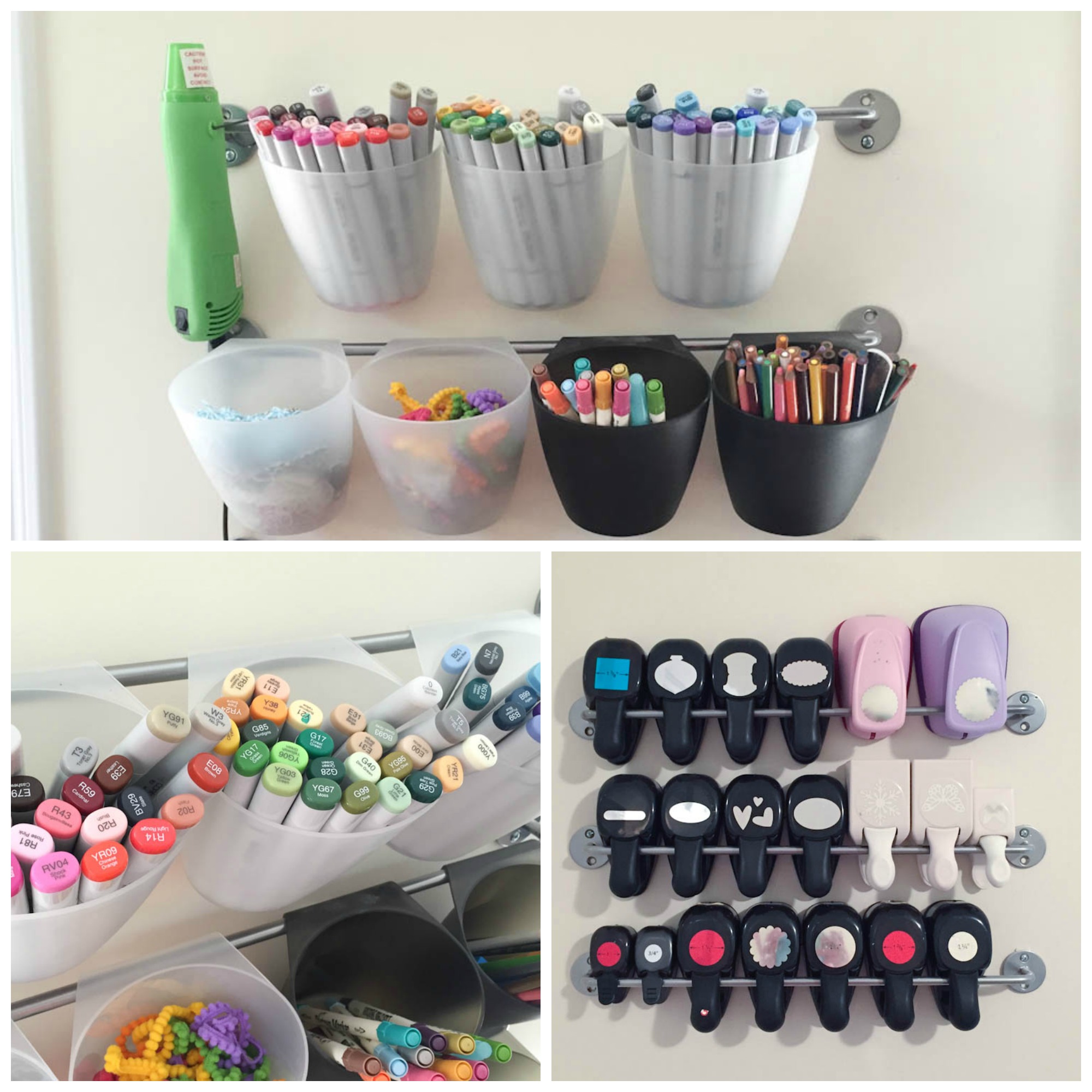 organized markers 