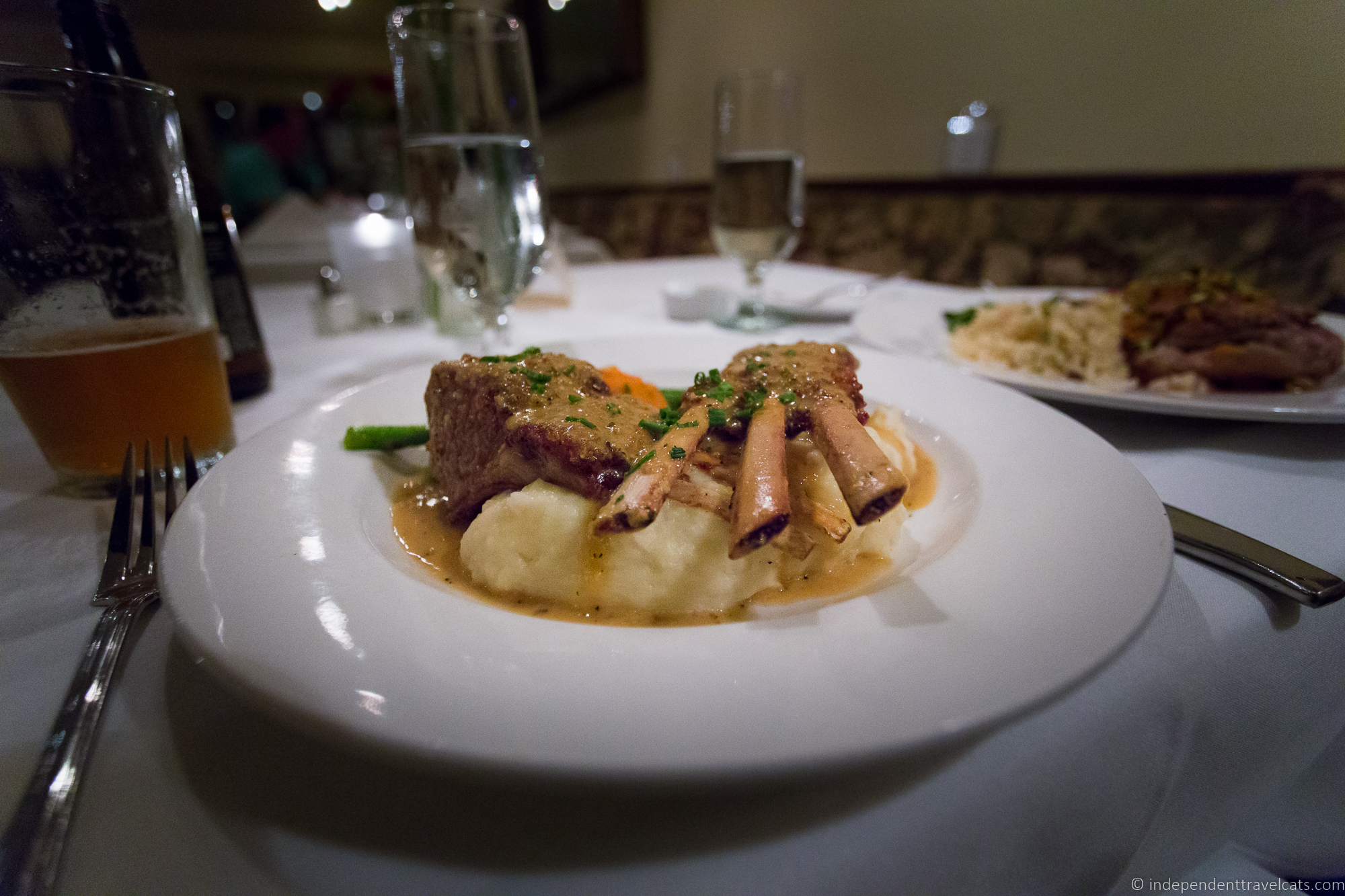 Rack of lamb Madelines Restaurant Cambria California