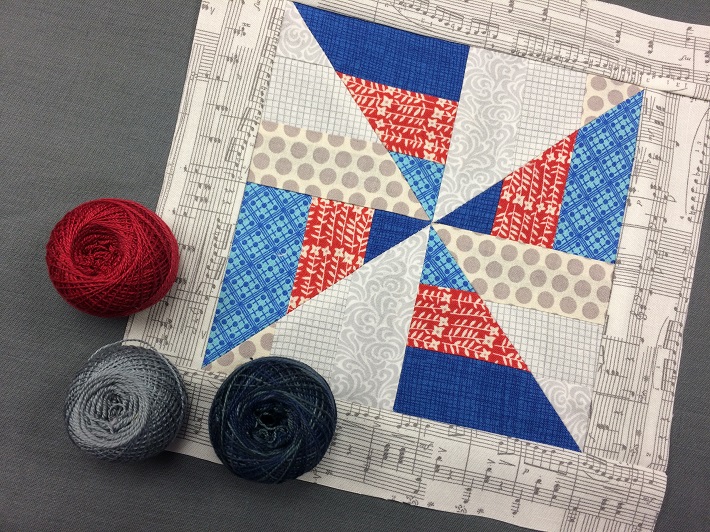 Scrappy July Block