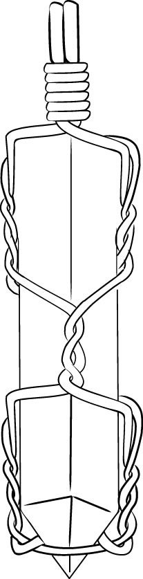 Create a bail by making a double-wrapped loop