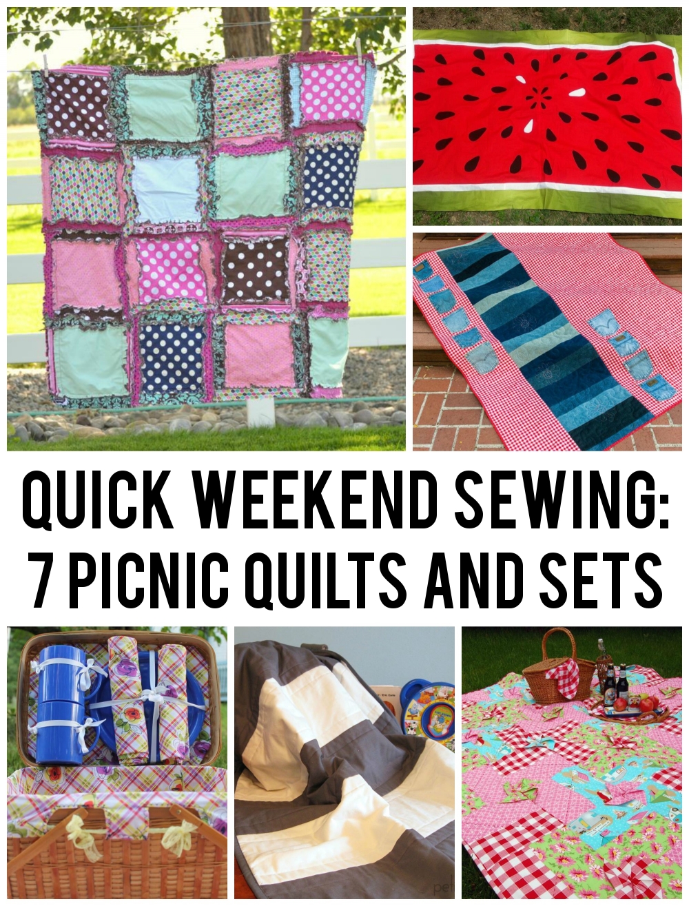 7 Picnic Quilts and Sewing Patterns