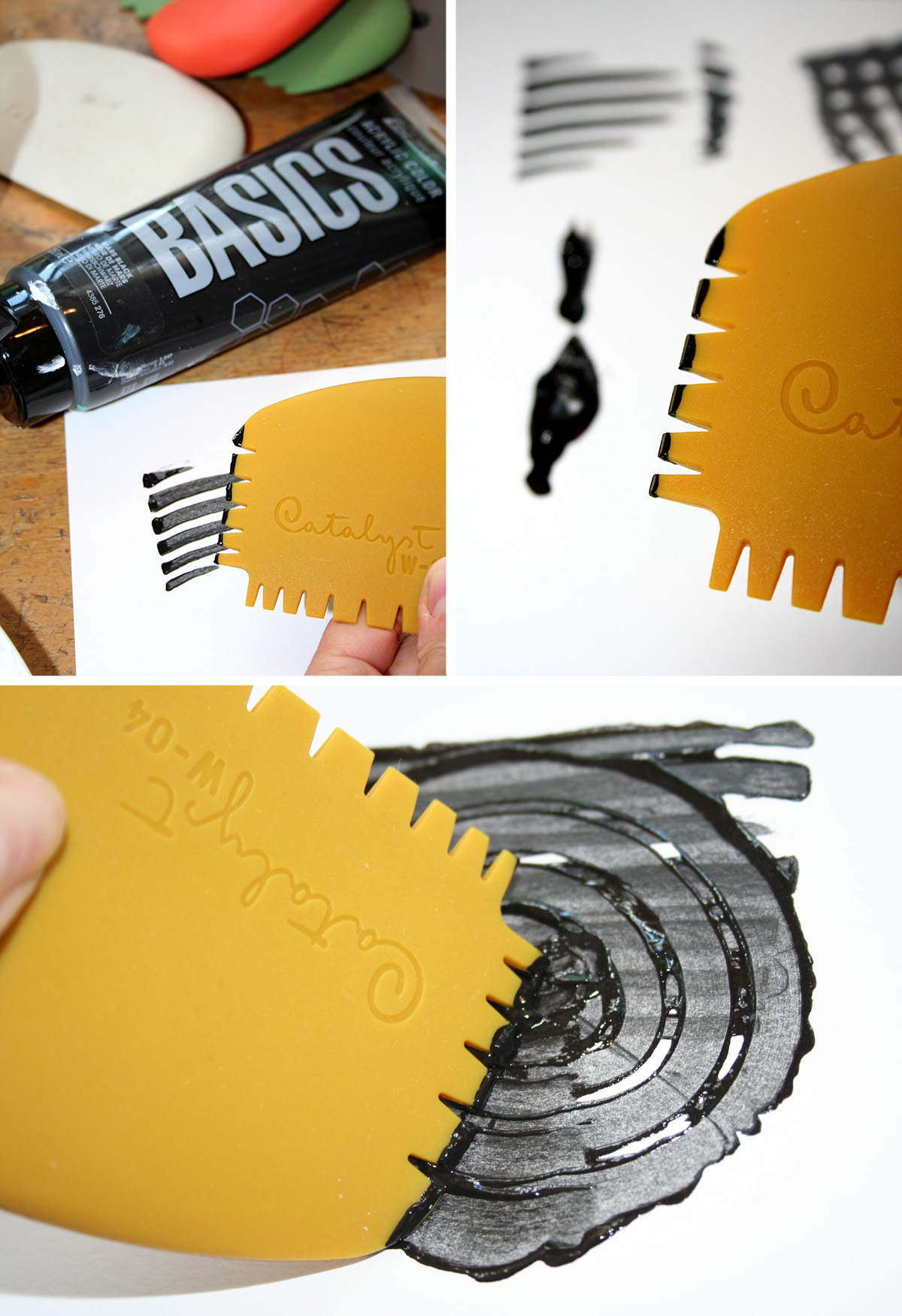 Acrylic and catalyst wedges
