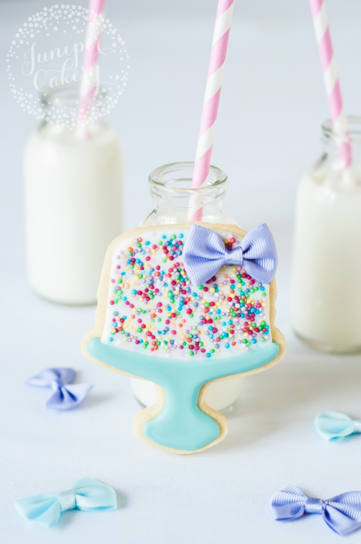 Create birthday cake cookies for a fun dessert table