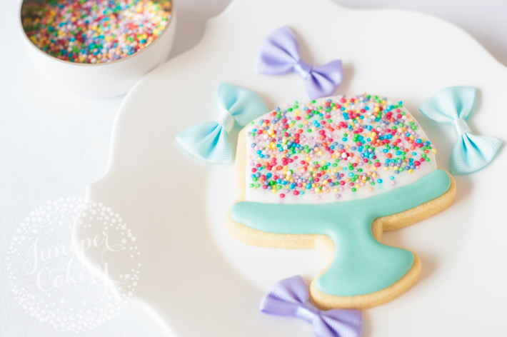 Sprinkle birthday cake cookie tutorial