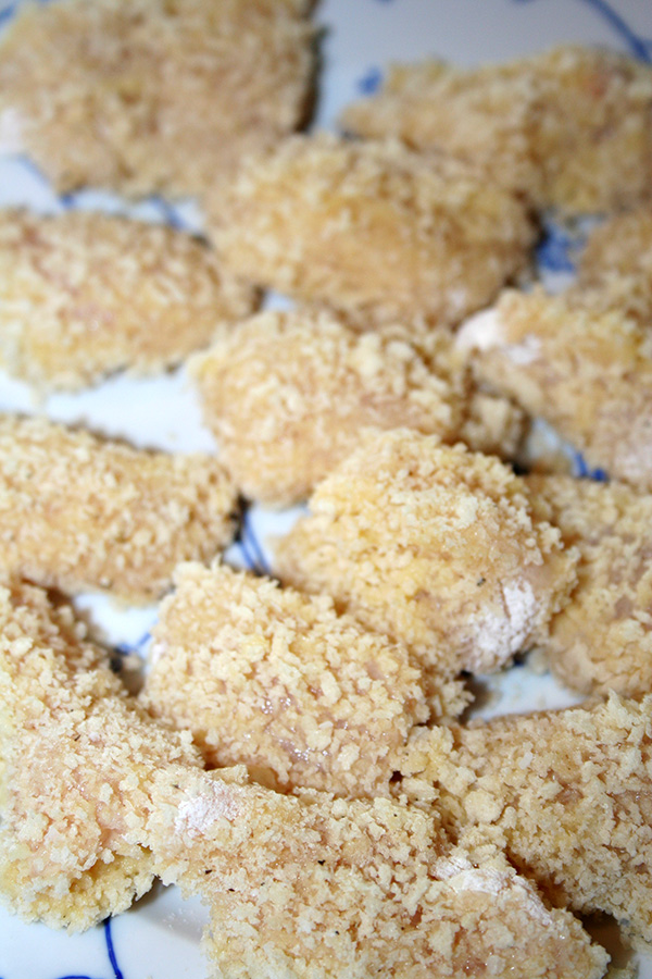 Nuggets before frying