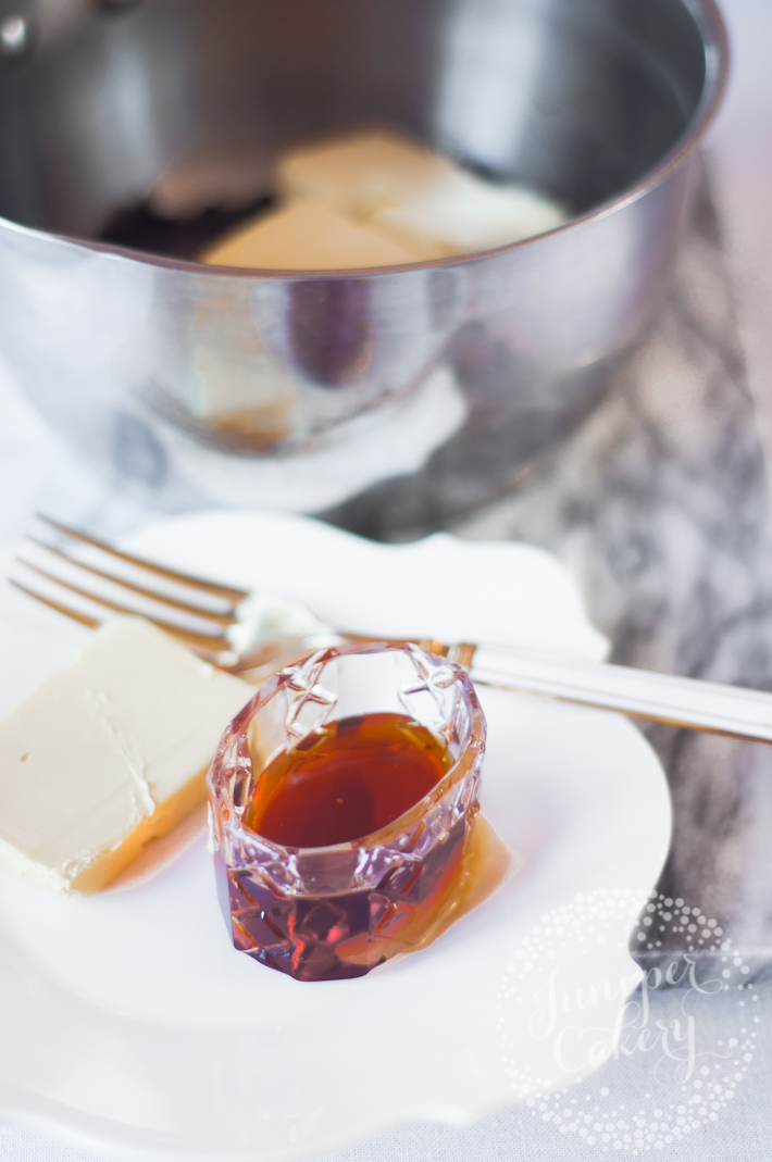 Simple and tasty chocolate glaze recipe made with maple syrup