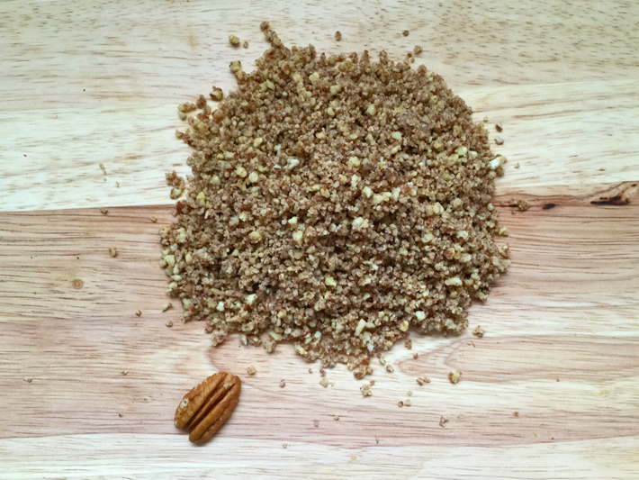 crumbled pecans