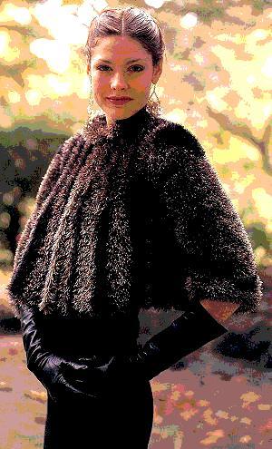 Raccoon Jacket Knitting Pattern for Faux Fur Wrap