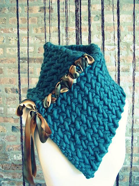 Herringbone Neckwarmer Knitting Pattern