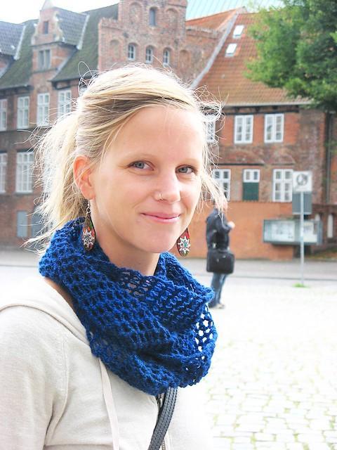 Blueprint Infinity Scarf FREE Knitting Pattern