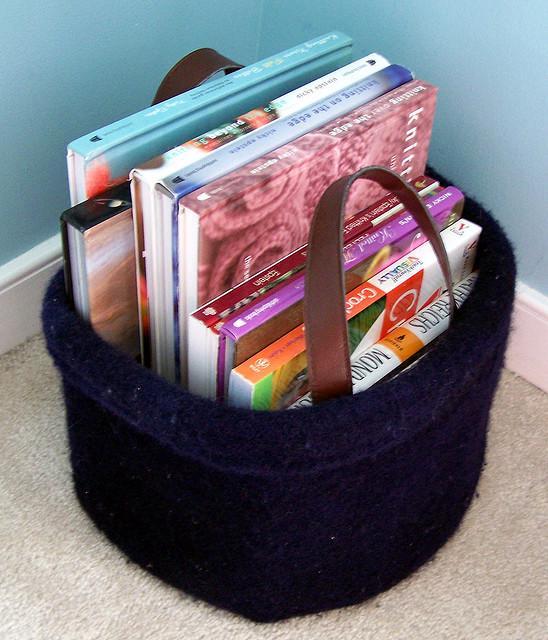 Felted Basket Bucket Knitting Pattern