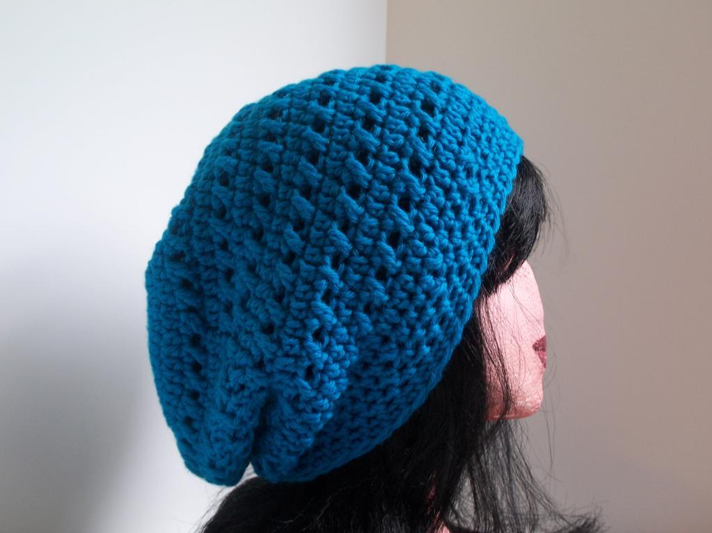 Kisses Slouchy Hat Beanie Crochet Pattern