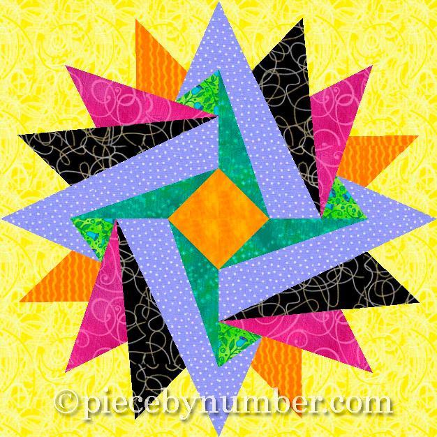 Indian Summer Paper Pieced Block
