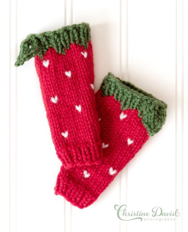 Strawberry Leg Warmers Knitting Pattern