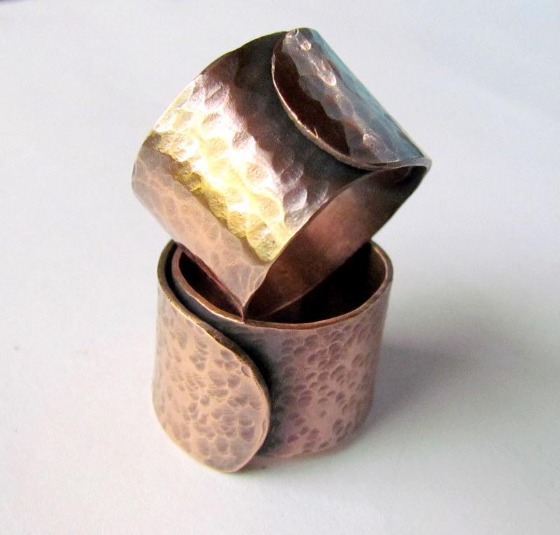 Hammered Copper Ring Jewelry