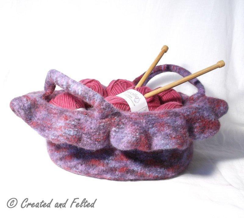 Rosetta Felt Bag Knitting Pattern