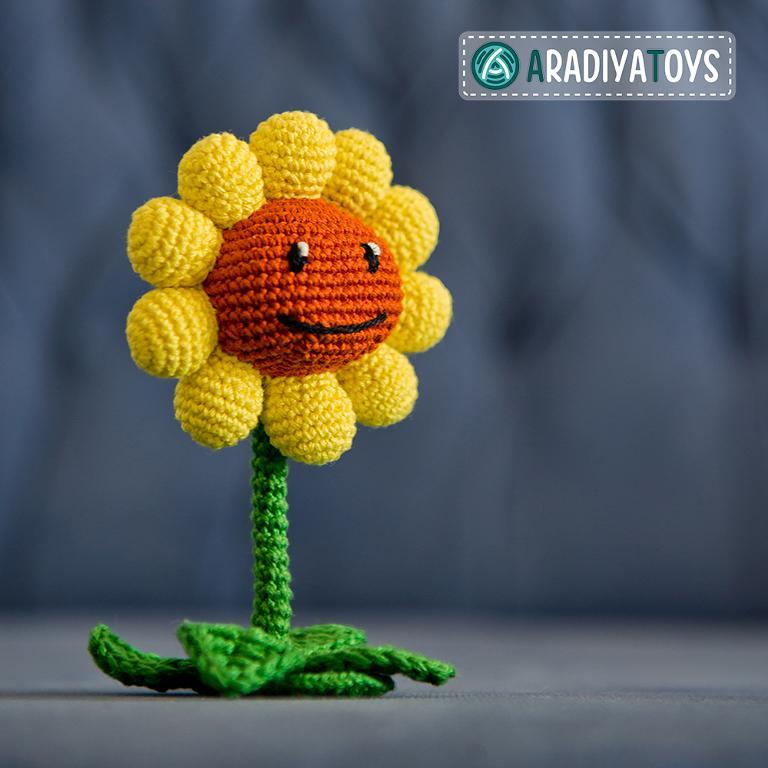 Sunflower Plants vs Zombies Crochet Pattern