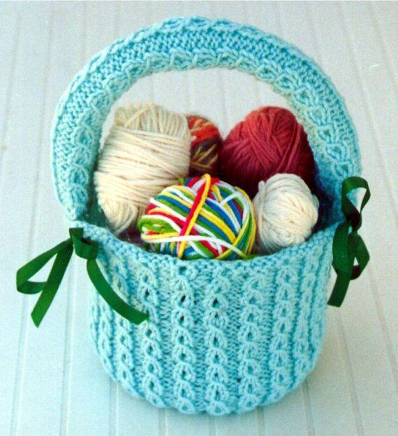 Elegant Basket Knitting Pattern