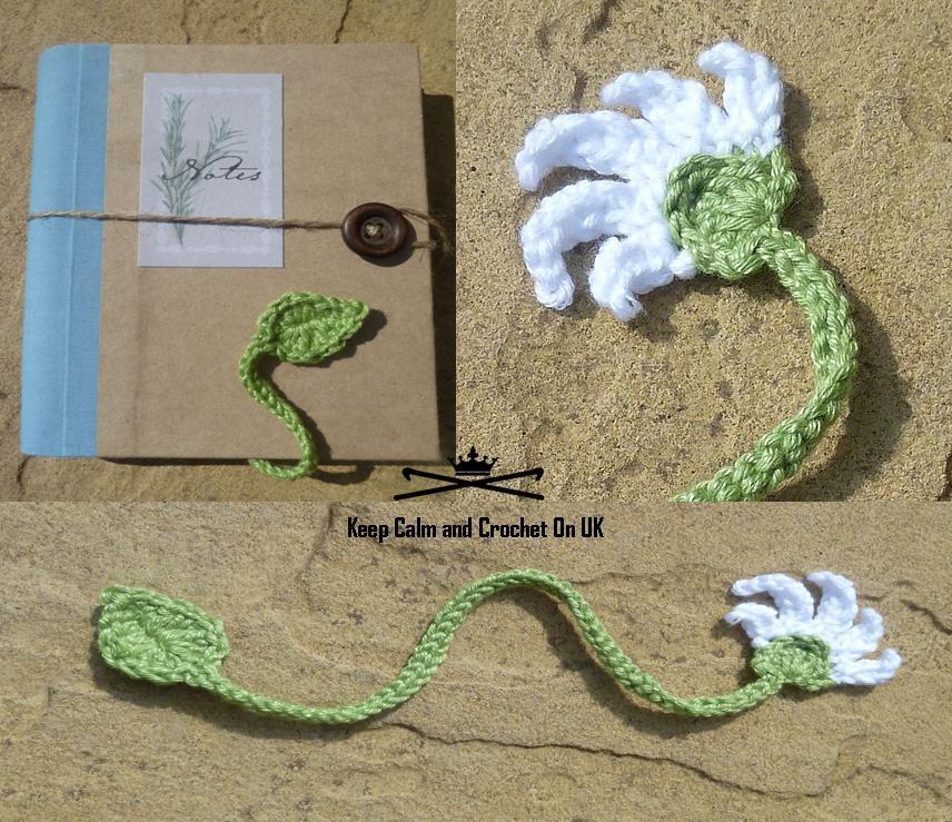 FREE Crochet Flower Bookmark Pattern