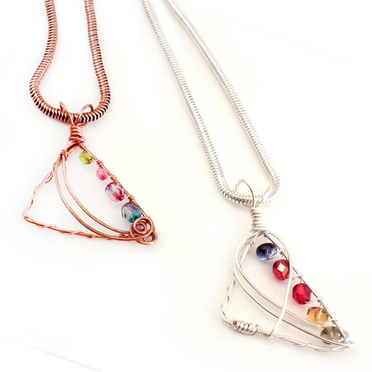 Angled Frame Wire-Wrap Pendant Tutorial