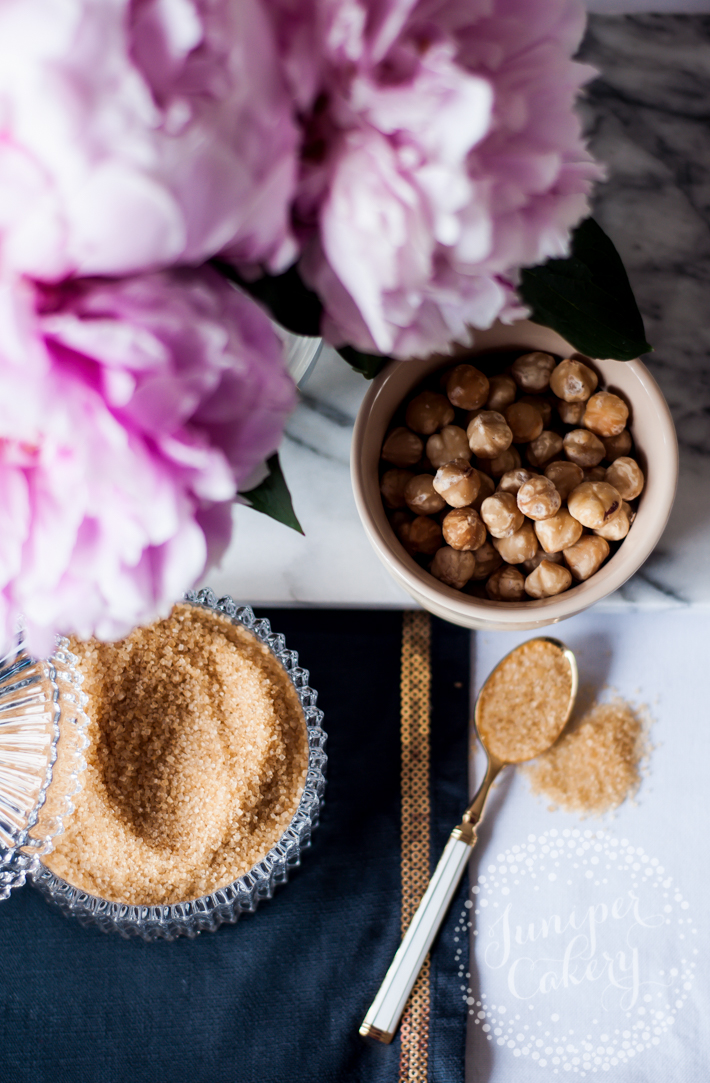 Easy hazelnut praline ingredients