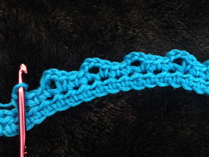Faux Crochet Picot Stitch