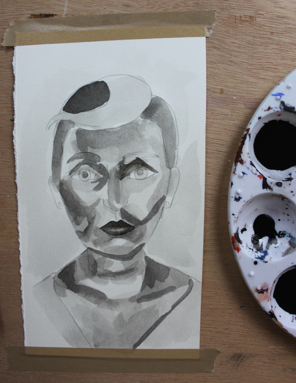 Ink drawing step 2