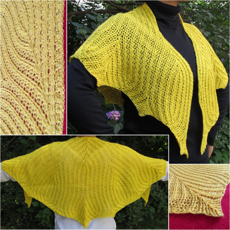 leaf crochet shawl