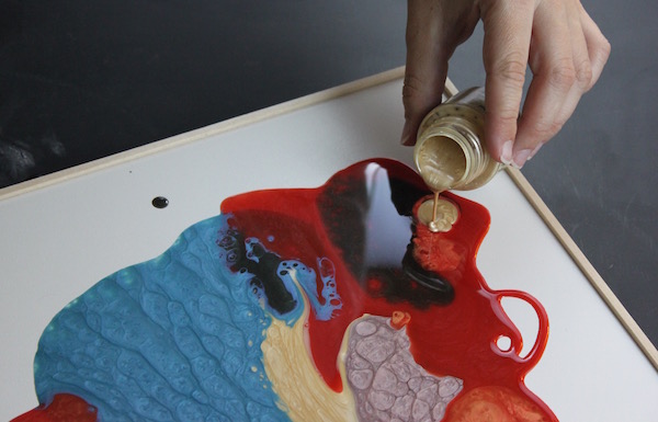 Moon painting process