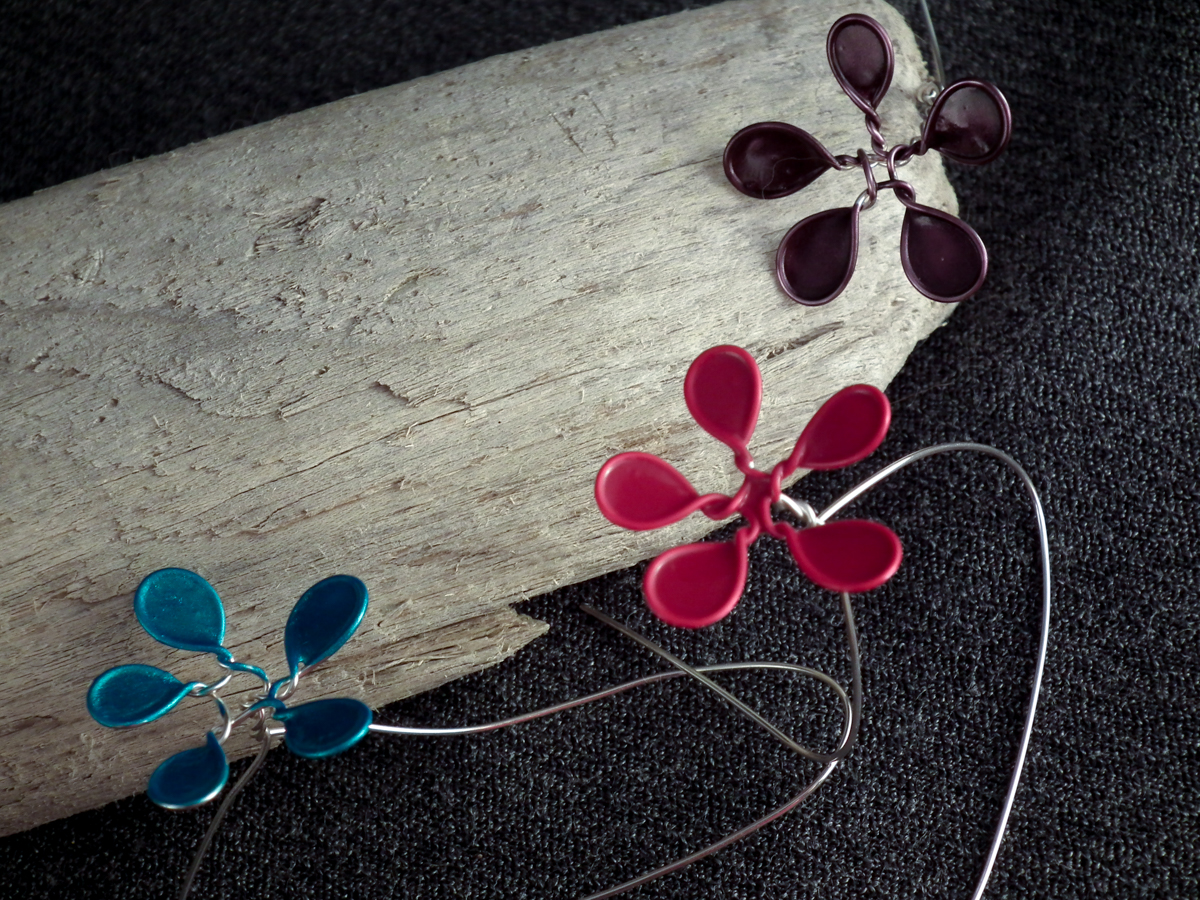wire nail polish flowers